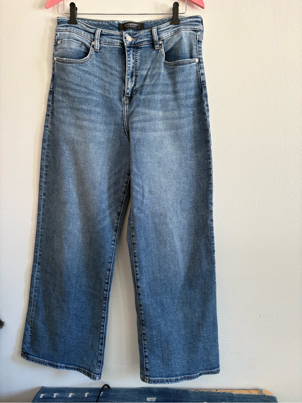 Liverpool Medium Blue Wide Leg Jeans